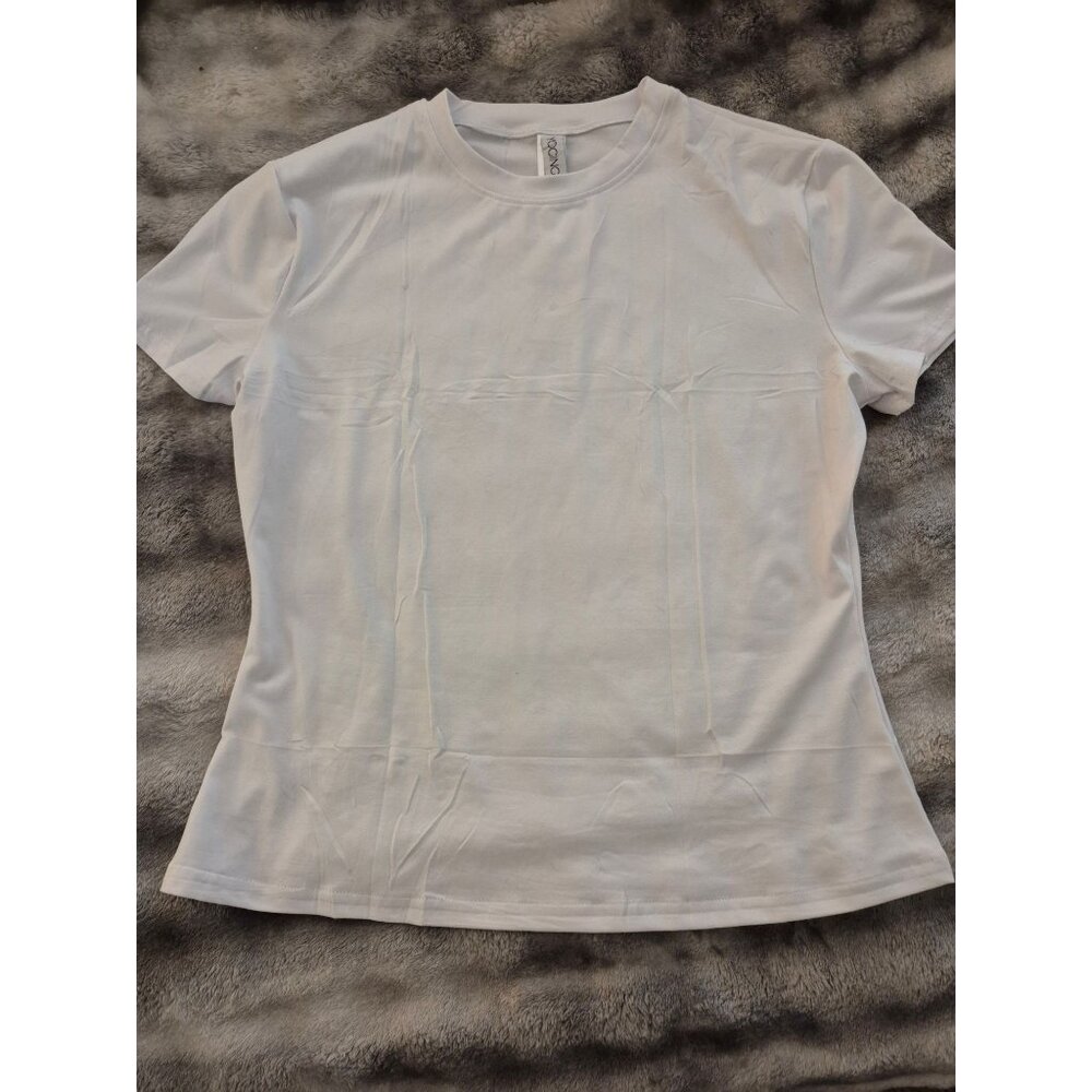 White Dry Fit Shirt, Size L